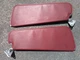 1981-1993 1st Gen Dodge RAM 150 250 350  Sun Visors Red Sunvisors Vinyl OEM Set