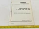 Vintage Kohler Parts Listing- 1, 1.25, 2.5, 3, 4 kW, K161 L161 K181 L181 - 10/83