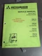 Mitsubishi Forklift Service Manual Electric Motor EV100 LX FBC15/20/25/30 (1993)