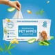 Pet Wipes Dog Puppy Cat Bath Clean Grooming Deodorizing Moisturizing 240/ 1440CT