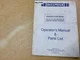 SWEEPSTER  S32/D32 & S30 Series Operators Manual & Parts List for Hydraulic...