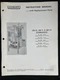 Hobart AM10 AM11 AM11C Dishwashers Instruction Manual Replacement Parts Catalog