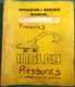 INSLEY PRESSURES SERVICE OPERATION & MAINTENANCE MANUAL H560 H600 H800 H875