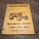 Minneapolis-Moline M602 M604 Tractor Repair Parts Catalog Manual R-2086