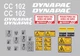 Kit 32 Adesivos Vinil SPTS Compat&iacute;vel Dynapac CC102