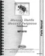 Massey Ferguson 1010 Tractor Parts Manual  MH-P-MF1010