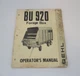 Vintage Gehl BU 920 Forage Box Operator's Manual