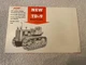 International Harvester TD-9 Crawler Tractor For 1956 Brochure.