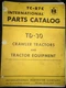 International IH TD-30 TD30 Dozer Crawler Parts Manual Book Catalog