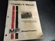 Massey Ferguson Quick-Attach Corn Heads Operators Manual MF24, MF34, MF44, MF64