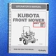 KUBOTA F2690E F2690 F3990 Mower Operators Manual BOUND, TOUGH COVERING