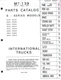 1979 International S Series F2554 2554 F2524 Truck Parts Catalog Manual MT-139