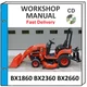 KUBOTA BX1860 BX2260 BX2660 SERVICE REPAIR WORKSHOP MANUAL ON CD