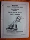 Tractomotive Model TS-11/16/21 Lift Tongs Instruction & Parts Manual - NICE!