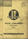 I&T ALLIS-CHALMERS IMPLEMENT TRACTOR Model WD45 Diesel No. AC-5 Shop Manual