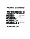 Caterpillar Mitsubishi Excavator MS180 8 MS180S 8 Parts Catalog Manual XEBP6070