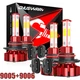 For 2008-2015 International Prostar 4X 6000K LED Headlight Lamp Bulbs High & Low