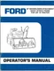 Original Ford 42 inch Snowblower Attachment (for LGT18) Operators Manual SE4713