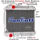390612065 2 Row Aluminum Radiator for Kawasaki FD750D FD711D FD791D FD851D