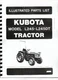 Kubota L245 L245DT Diesel 4WD Tractor Parts Manual Catalog