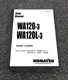 Komatsu WA120L-3 Wheel Loader Shop Service Repair Manual SN 54001 thru 54103