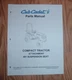 CUB CADET 6000 & 7000 SERIES 491 SUSPENSION SEAT PARTS MANUAL