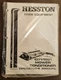 Hesston 1071/1091 Mower Condition Opr Manual Part # 8084923R