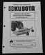 KUBOTA B8200 L235 L275 L295 L305 TRACTOR 3561 3571 REAR MOWER OPERATORS MANUAL