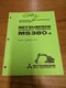 Mitsubishi Hydraulic Excavator MS380-2, Operator's & Maintenance Instructions