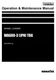 Komatsu WA600-3 JPN TBG Wheel Loader Operators Maintenance Manual SN 52001-up