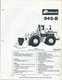 Equipment Brochure - Fiat-Allis - 945-B - Wheel Loader - Old Photocopy (E5828)
