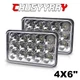 Pair 4X6" White Headlight fit Deere Advantage Series: 5105, 6405, 6605