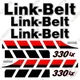 Fits Link-Belt 330LX Decal Kit Hydraulic Excavator Decals - 7YEAR 3M VINYL!