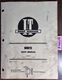 I&T White 2-135 2-155 Tractor Shop Service Repair Manual W-2 1978