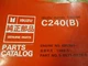 Isuzu C240 B Diesel Engine Parts Catalog Manual 