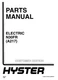Hyster N30FR A217 Electric Forklift Parts Catalog Manual PDF USB