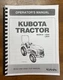 Tractor Operators Manual Fits Kubota L3200 & L3800 +LA525 PLUS the Loader Manual