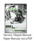 Arctic Cat 2021 ZR 9000  Snowmobiles Service Manual on Paper