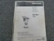 Wacker BS62Y Jumping Jack Rammer Compactor Parts Catalog & Owner Operator Manual