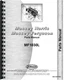 Massey Ferguson 1030-L Synchro Transmission  Tractor Parts Manual (MH-P-MF1030L)