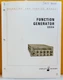 HP 03312-90003 Model 3312A Function Generator Operating & Service Manual.