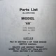 Briggs & Stratton Engine Models Series 6H 309510 Illustrated Parts Catalog List