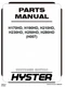 Hyster H170HD, H190HD, H210HD H007 Forklift Parts Catalog Manual PDF