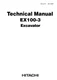 HITACHI EX100-3 EXCAVATOR SERVICE MANUAL