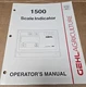 GEHL Agriculture 1500 Scale Indicator Operators Manual