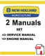 New Holland L190 Skid Steer Service Repair Manual Plus Engine Manual USB PDF