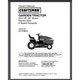 Sears Craftsman 25 48 6-Sp GT5000 Tractor Owner Parts Manual 917.276010 56 pages
