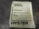 Hyster SpaceSaver S40XM S45XM S50XM S55XM S60XM S65XM Forklift Parts Manual D187