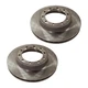 For Navistar 3400/3000RE 1996-2002 Brake Discs | Front | 2-Wheel Set | Natural