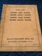 ORIGINAL ALLIS CHALMERS MODEL 16BD 16BDC 16FD 16GDC DOZER PARTS LIST MANUAL